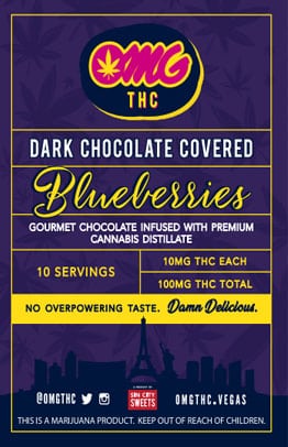 dark chocolate covered blueberries