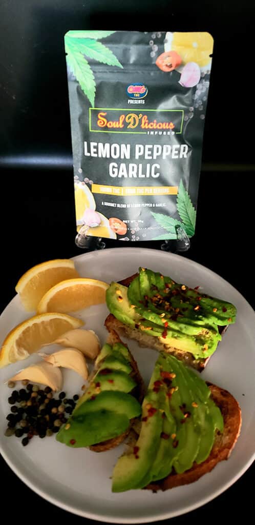 Lemon Pepper Garlic Avocado Toast