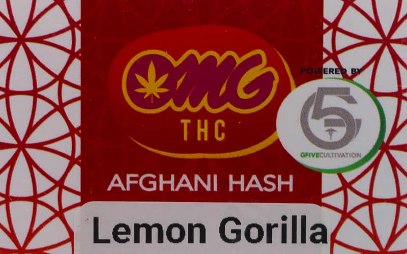 New Lemon Gorilla hash from OMG THC in Las Vegas, NV